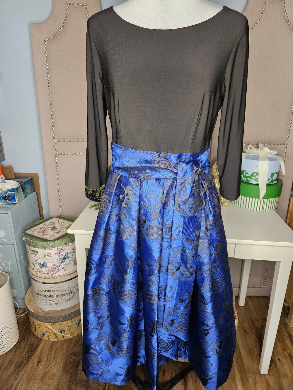 Jessica Howard Special Occasion Dress Blue And Black
